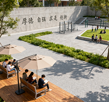 ����У԰�Ļ����裬����Уʷ������뽨�裬����У԰������Ƽ��Ľ�